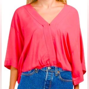 XS 🔖 YOUNG BROKE & FABULOUS Blouse Top Pink